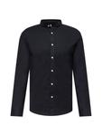 Повседневная рубашка Lindbergh Slim fit Button Up Shirt, черный - фото