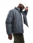 Куртка Asos Design Puffer, серый - фото 2