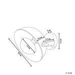 Настенная лампа Beliani, 26x26x17 см, черный - фото 3