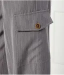 Брюки-Карго Regular fit Twin-Set, серый - фото 4