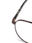 Persol очки PO1007V в круглой оправе, коричневый - фото 3