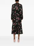 Платье с цветочным принтом NISSA, черный - фото 4
