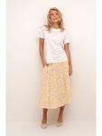 Юбка до колена Kaffe, цвет gelb/rosa - фото