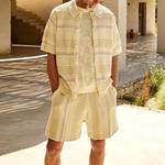 Топ KITH Thompson Crochet Buttondown 'Veil' - фото 3