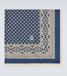 Шёлковый носовой платок Dunhill, Spring Navy - фото