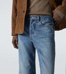 Прямые джинсы Straight средней посадки Frame, Dreamy Blue - фото 5