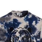 Свитер мужской Kenzo Tie-Dyed Tiger Detailed, синий - фото 5