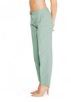 Брюки женские Street One хлопковые, зеленый - фото 3