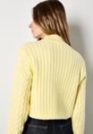 Джемпер Apricot CABLE KNIT WRAP JUMPER, Yellow - фото 3