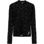 Монорамка сетчатая футболка Marine Serre, черный - фото