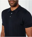 Поло Барто regular fit Oscar Jacobson, темно-синий - фото 4