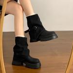 GDXF Черные женские ботильоны, цвет Black - фото 5