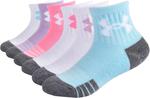 Детские носки Under Armour Multi Pack Quarter, White/Multi - фото