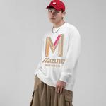 Свитер Mizuno Graphic Casual Long Sleeve T-shirt 'White' - фото 6