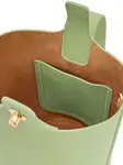 Мини-сумка-ведро Pebble из телячьей кожи LOEWE, зеленый - фото 5