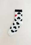 Носки Next COSY 2 PACK, Black White Red Hearts/Black - фото 2