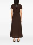 A.P.C. платье миди Annelie, коричневый - фото 4