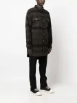 Куртка-рубашка в полоску Rick Owens, коричневый - фото 3