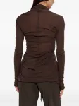 Блузка Rick Owens, коричневый - фото 4