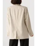 Льняной блейзер стильного кремового цвета. Gestuz, белый - фото 3
