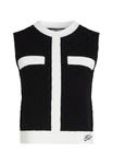 Топ CONTRAST SLEEVELESS KARL LAGERFELD, черный - фото 4