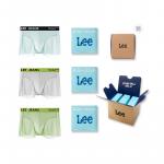 Мужские трусы боксеры упаковка 3 штуки Lee, белый - фото 4