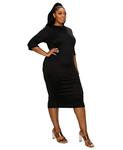 Платье миди Mona больших размеров L I V D, черный - фото 3