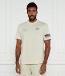 Футболка мужская Ea7 с принтом, бежевый - фото