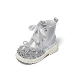 Детские утепленные ботинки Kids Snoffy, серебряный - фото 2