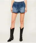 Джинсовые шорты-боксеры relaxed fit One Teaspoon, темно-синий - фото