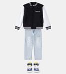 Прямые джинсы Moschino Kids, Iced Blue - фото 2