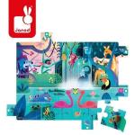 Янод, пазл с сюрпризом Праздник в джунглях, 20 шт. Janod - фото 4