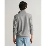 Толстовка Gant Reg Shield Half Zip, серая - фото 2