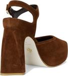 Туфли Tory Burch Women's Peep-Toe Platform 110mm, Cognac Brown - фото 5
