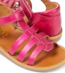 Кожаные сандалии Poppy Strap Pom d'Api, Laminato Berry - фото 5