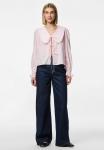 Блузка на пуговицах Pieces, розовый - фото 2
