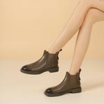 Ботинки Челси женские Vedullar, хаки - фото 10