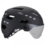 Шлем BBB District Led FaceShield urban, черный - фото 4