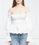 Блуза GUESS regular fit, белый - фото