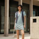 SS25 платье с короткими рукавами Women's Calvin Klein, коричневый - фото 9