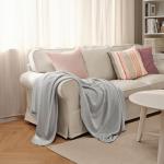 Плед IKEA, 150x200 см, серый - фото 2