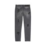 Брюки Palm Angels Logo Patch Classic 5 Pocket, Medium Grey - фото 2