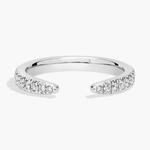 Обручальное кольцо Open Point Stackable из платины (1/4 карата) Blue Nile - фото