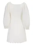 Платье мини с объемными рукавами и вышивкой FARM Rio, белый - фото 2