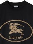 Burberry Knight-stamp cotton Футболка, черный - фото 2