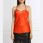 Топ стандартного кроя Patrizia Pepe, оранжевый - фото