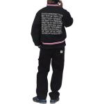 Куртка s talk melton varsity jacket 'black' Stussy, черный - фото 4