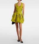 Расшитое мини-платье Shushu/Tong, Olive - фото 2