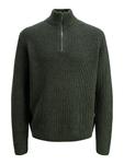Свитер JACK & JONES JORBLEECKER, темно-зеленый - фото