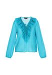 Faina Блузка в цвете аква - фото